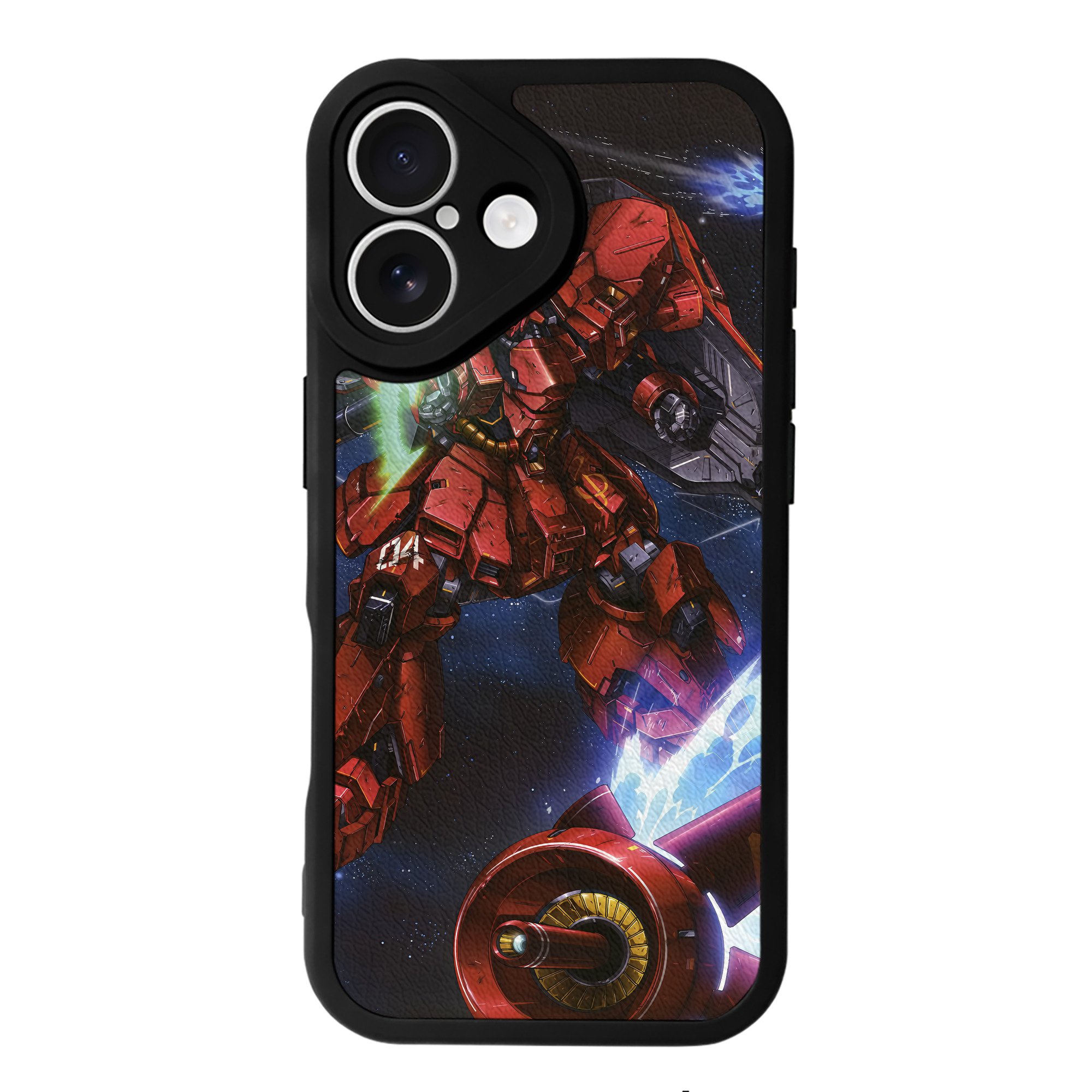 （画像用） 機動戦士ガンダム Mobile Suit Gundam 【iPhone 16シリーズ対応】シリコンスマホケース（レザー調） 材質：シリコン